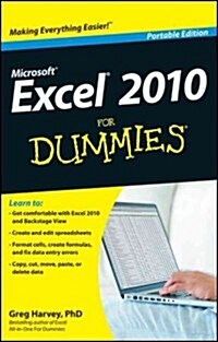 Excel 2010 for Dummies (Paperback, Portable)