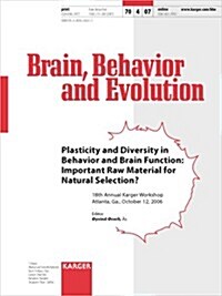 Plasticity and Diversity in Behavior and Brain Function (Paperback)