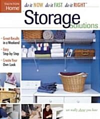 Storage Solutions (Paperback)