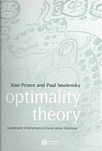 [중고] Optimality Theory (Paperback)