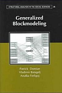 Generalized Blockmodeling (Hardcover)