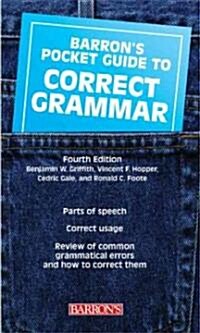 Barrons Pocket Guide to Correct Grammar (Paperback, 4)