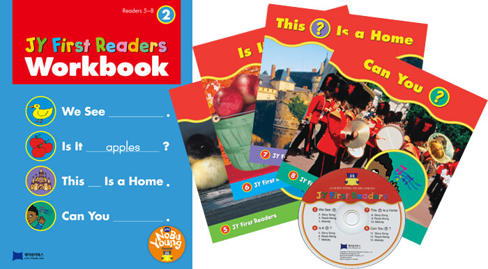 JY First Readers Workbook Set 2 (5~8) (4 Books + Workbook + CD)