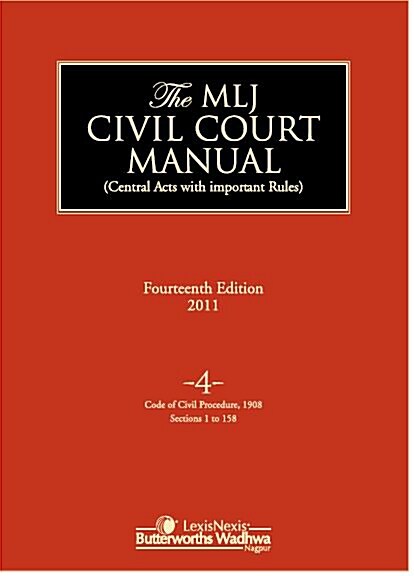 MLJ Civil Court Manual, 14/e Vol 4 (Hardcover)