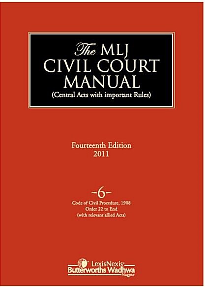 The MLJ Civil Court Manual, 14/e Vol 6 (Hardcover)