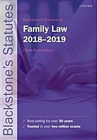 Blackstones Statutes on Family Law 2018-2019 (Paperback, 27 Revised edition)
