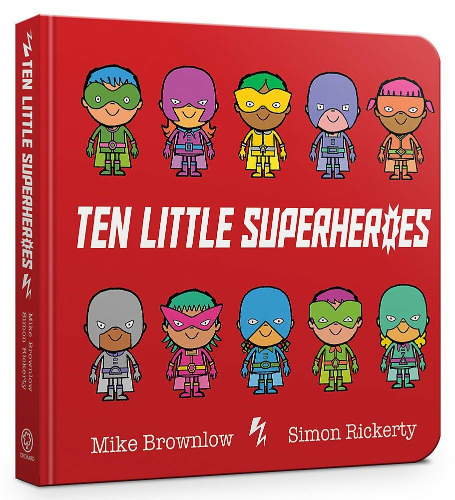 Ten Little Superheroes Board Book (Board Book)