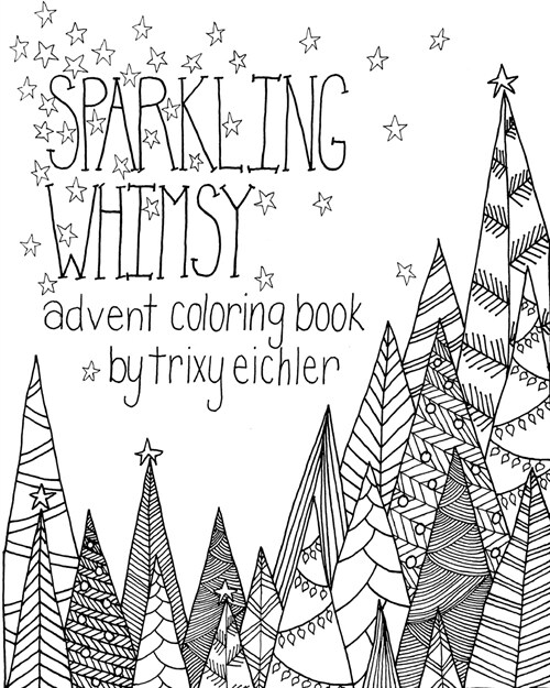 Sparkling Whimsy: Advent Coloring Book (Paperback)