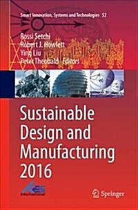 Sustainable Design and Manufacturing 2016 (Paperback)