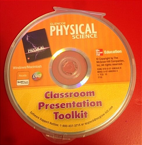 Glencoe Science 2012 Physical Science Classroom Presentation Toolkit CD-Rom(고)
