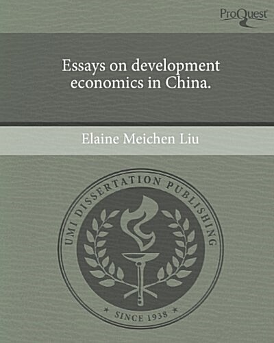 Essays on Development Economics in China. (Paperback)