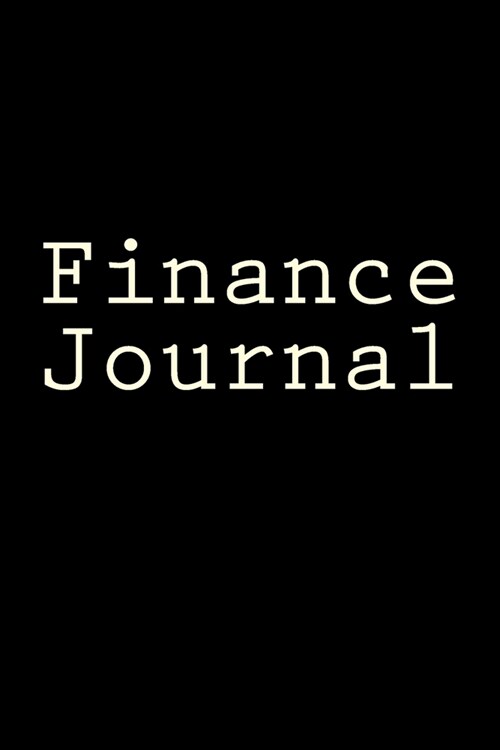 Finance Journal: Writing Journal (Paperback)