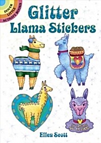 Glitter Llama Stickers (Hardcover)