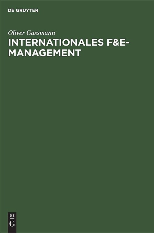 Internationales F&e-management (Hardcover)