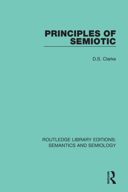 Principles of Semiotic (Paperback)