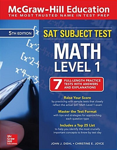 McGraw-Hill Education SAT Subject Test Math Level 1, Fifth Edition (Paperback, 5)