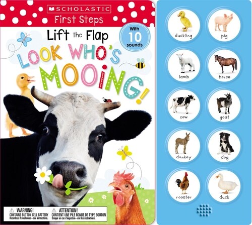 Look Whos Mooing! Lift the Flap: Scholastic Early Learners (Sound Book) (Hardcover)