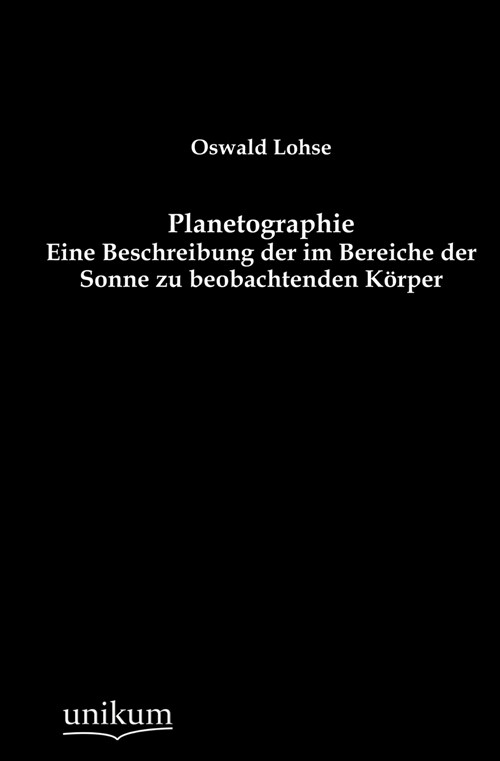 Planetographie (Paperback)
