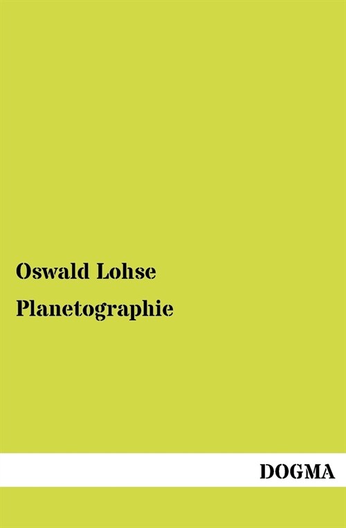 Planetographie (Paperback)