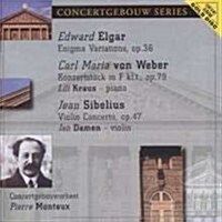 [수입] Pierre Monteux - 시벨리우스: 바이올린 협주곡, 베버: 피아노 콘체르티노, 엘가: 이니그마 변주곡 (Sibelius: Violin Concerto, Weber: Konzertstuck, Elgar: Enigma Variations)