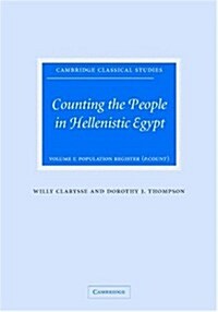 Counting the People in Hellenistic Egypt 2 Volume Hardback Set (Package)