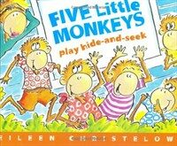 Five little monkeys play hide-and-seek