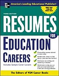 Resumes for Education Careers (Paperback, 3)