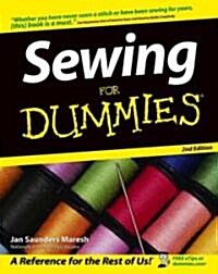 [중고] Sewing for Dummies (Paperback, 2nd)