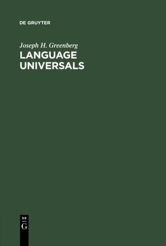Language Universals: With Special Reference to Feature Hierarchies (Hardcover)
