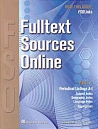 Fulltext Sources Online (Paperback)