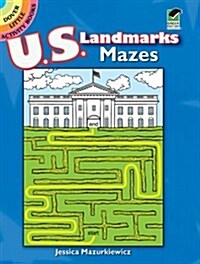 U.S. Landmarks Mazes (Paperback, Green)