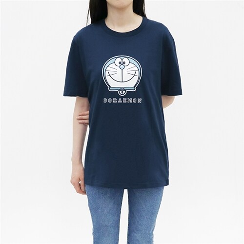 [알라딘 사은품] 알라딘 티셔츠(XL) 도라에몽 네이비