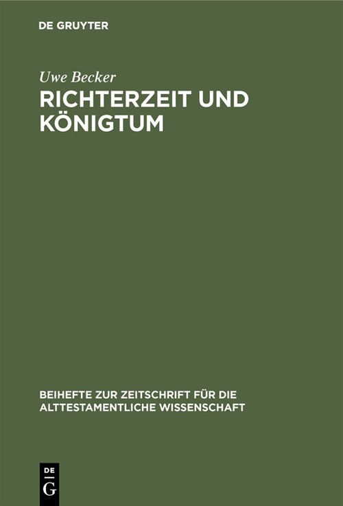 Richterzeit und K?igtum (Hardcover, Reprint 2019)