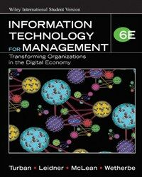 Information technology for management : transforming organizations in the digital economy 6th ed., Wiley international student ver