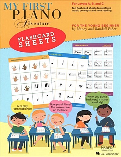 My First Piano Adventure Flashcard Sheets: For the Young Beginner (Paperback)