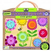 Green Start Circle Garden Chunky Wooden Puzzle: Earth Friendly Puzzles with Handy Carry & Storage Case (Other)