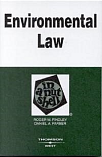 Environmental Law In A Nutshell (Paperback, 6th)