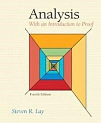 Analysis: With an Introduction to Proof (Hardcover, 4th)