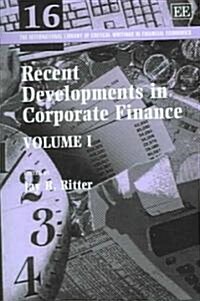 Recent Developments In Corporate Finance (Hardcover)