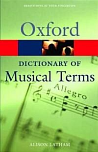 Oxford Dictionary of Musical Terms (Paperback)