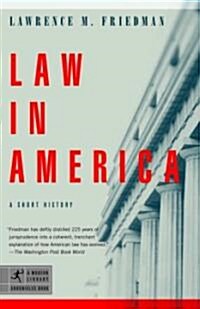 Law in America: A Short History (Paperback)