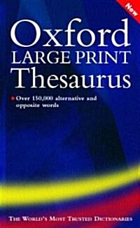 Oxford Large Print Thesaurus (Hardcover)