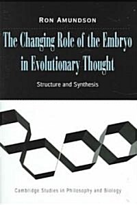 The Changing Role of the Embryo in Evolutionary Thought : Roots of Evo-Devo (Hardcover)