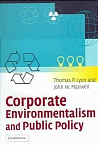 [중고] Corporate Environmentalism and Public Policy (Paperback)