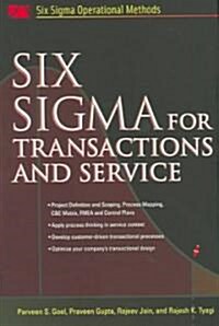 Six SIGMA for Transactions and Service (Hardcover)
