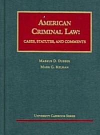 American Criminal Law (Hardcover, CD-ROM)