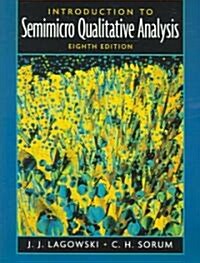 Introduction to Semimicro Qualitative Analysis (Paperback, 8, Revised)