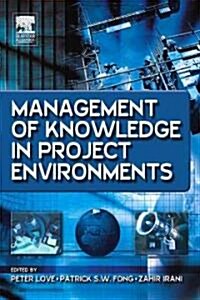 [중고] Management Of Knowledge In Project Environments (Hardcover)