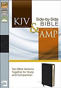 Side-By-Side Bible-PR-KJV/Am (Bonded Leather)