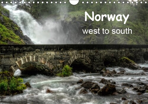 Norway  West to South 2019 : Pictures from west and south Norway (Calendar, 4 ed)